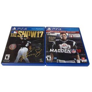 MLB The Show 17 & Madden NFL 18 PS4 Games